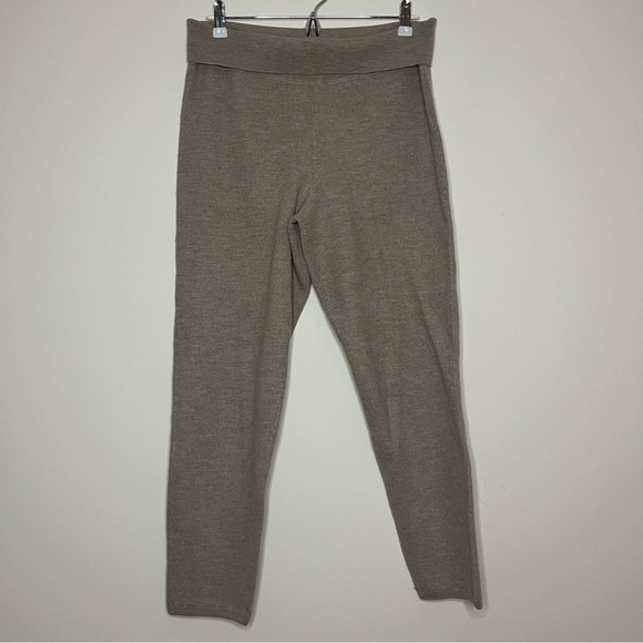 SOMETHING NAVY Mikayla 100% Wool Cigarette Crop Camel Pants - Picture 3 of 8